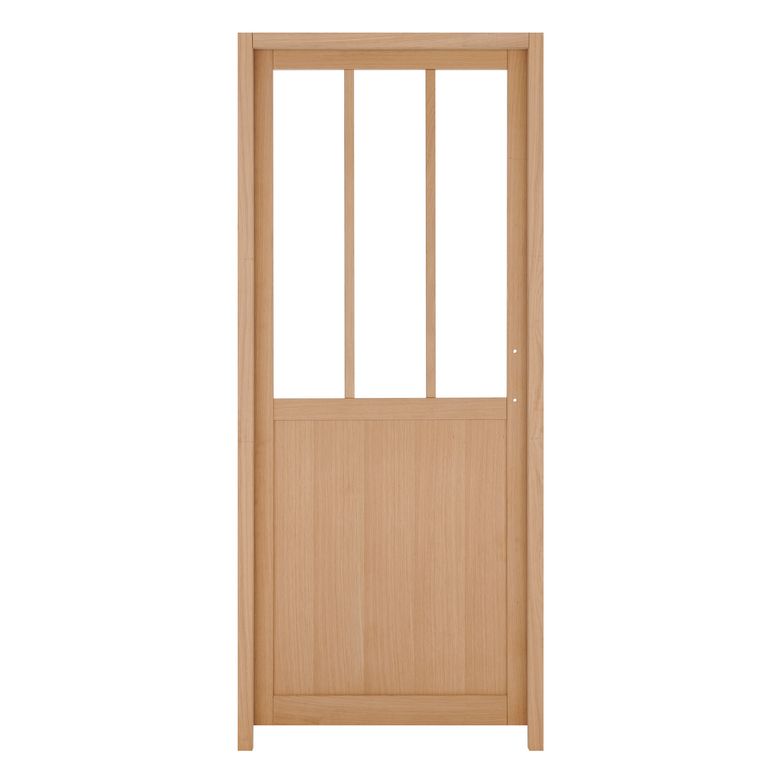 Bloc porte CHAPITRE chêne plaqué  H.90 H.204 X l.73 cm gauche Main Image