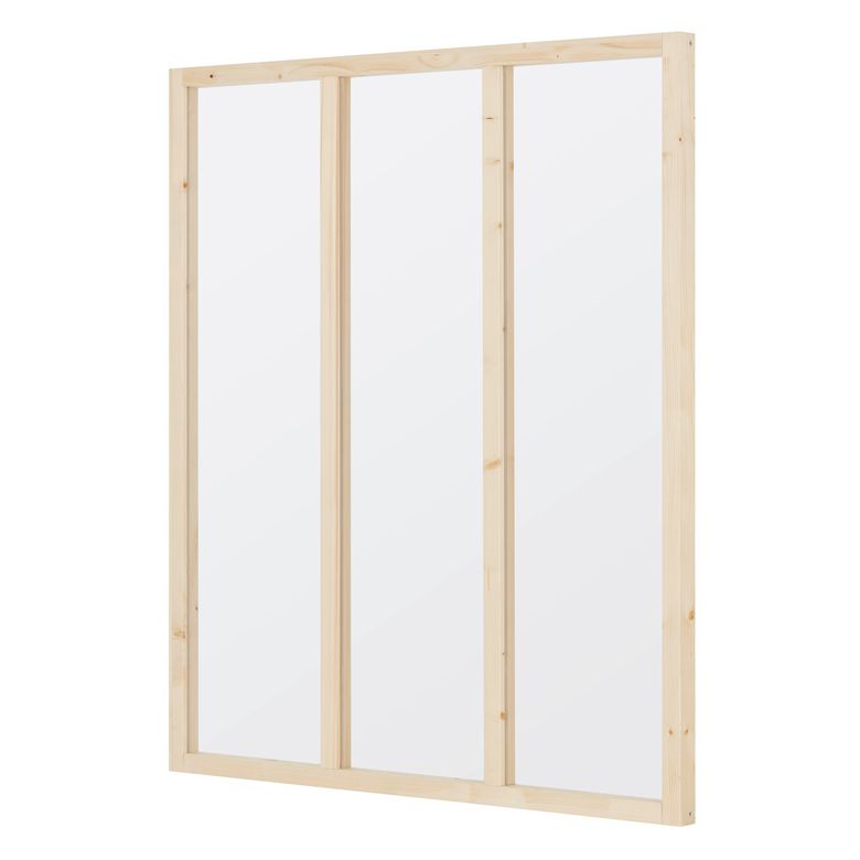 Verrière bois brut 3 vitrages H.1080X930MM-Lapeyre