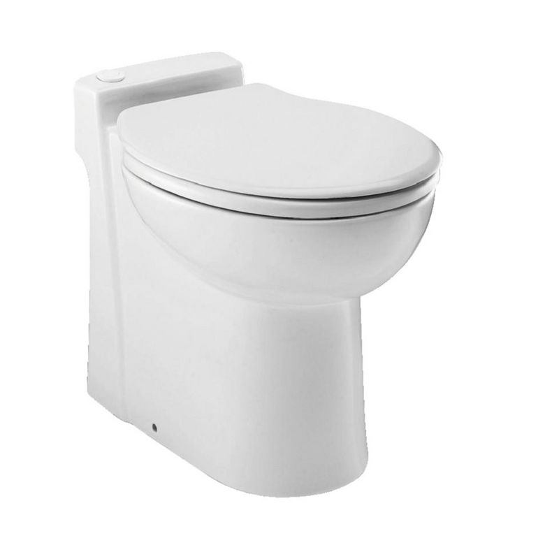 Wc avec broyeur Sanicompact Uno anticalcaire+abattant frein de chute Main Image