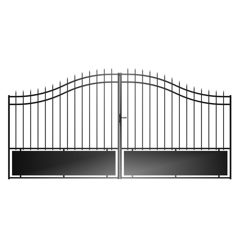 Portail battant CHARENCEY semi ajouré en acier