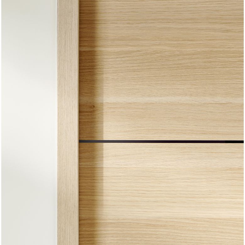 Bloc-porte ROXIE acoustique inserts noir | Lapeyre