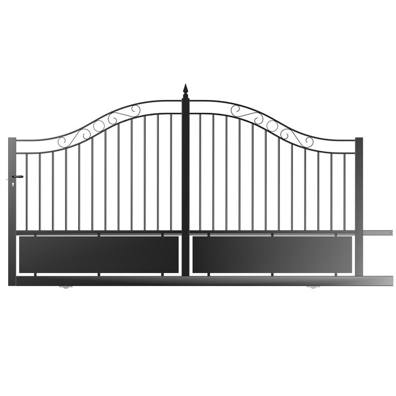 Portail coulissant THALIE semi ajouré en acier