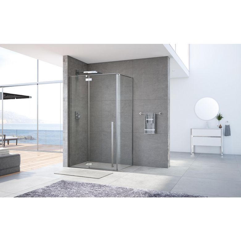 Paroi de retour de douche DURANCE pour porte pivotante - Paroi de douche - Lapeyre