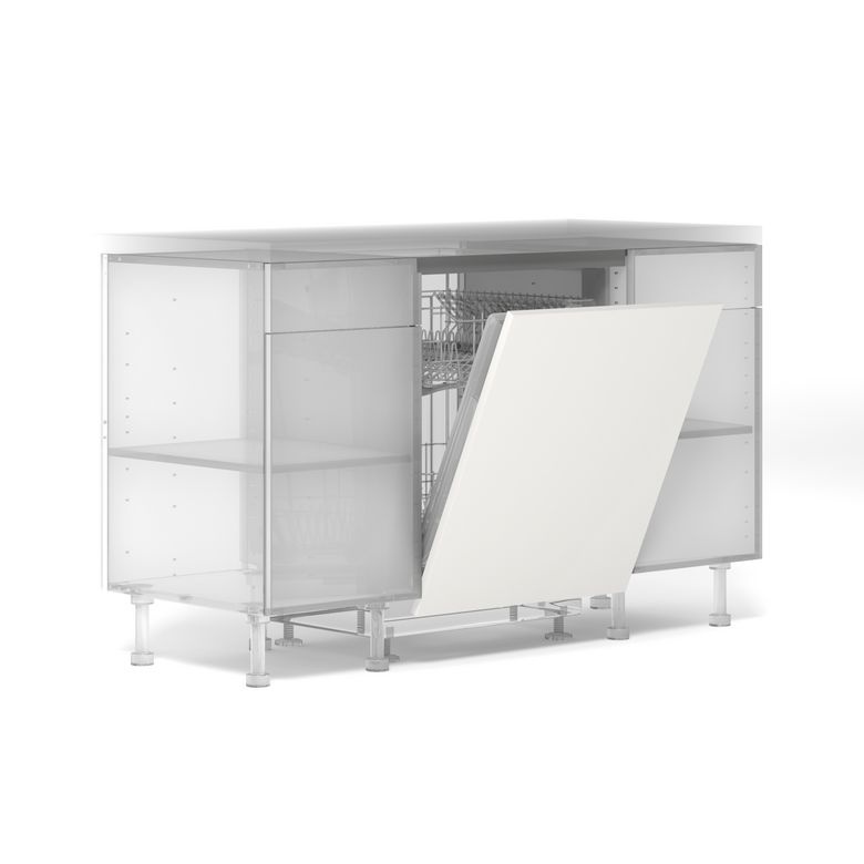 KIT Porte lave vaisselle Agile blanc H.76.7Xl.59.7 Main Image