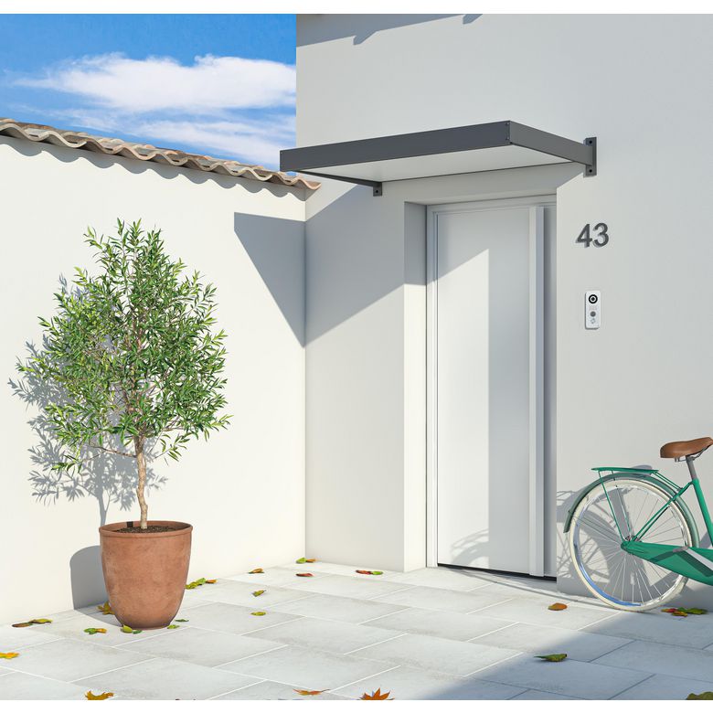 Auvent ALISTER contemporain alu | Lapeyre