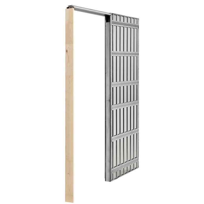 Cloison métal SCRIGNO TECH pour porte coulissante de H.204 x l.73 Main Image