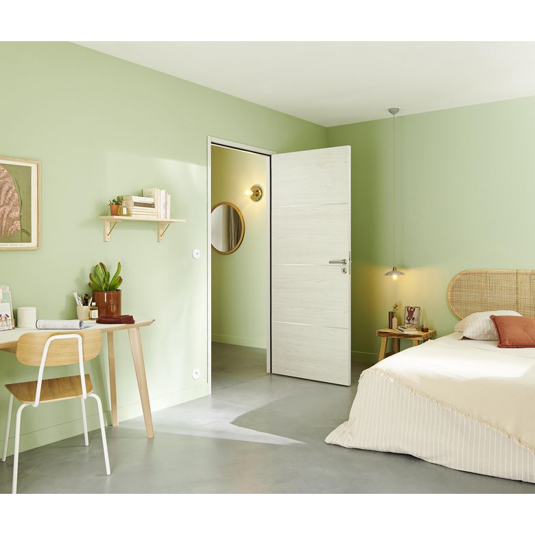 Bloc-porte ROXIE thermique inserts noir | Lapeyre