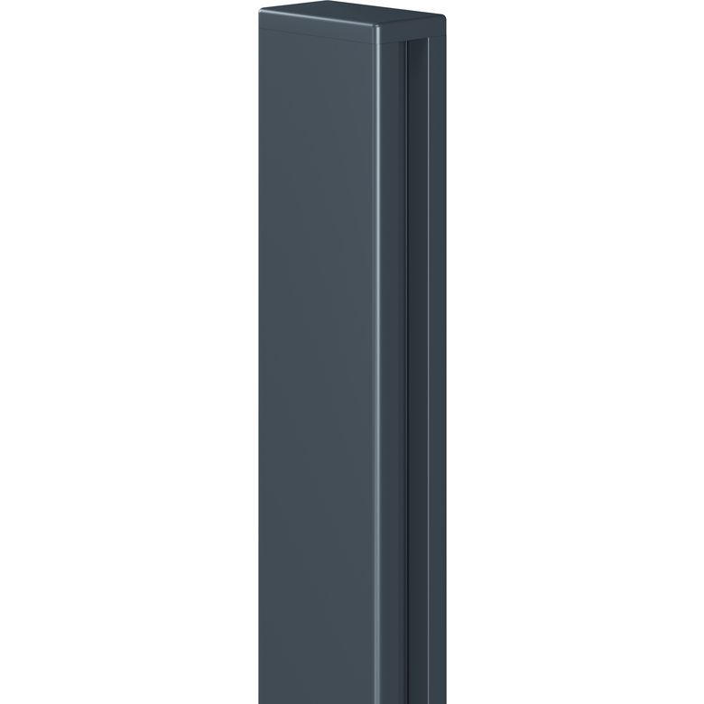 Poteau à sceller pour clôture VALEDA aluminium H.2358 gris anthracite RAL 7016 Main Image