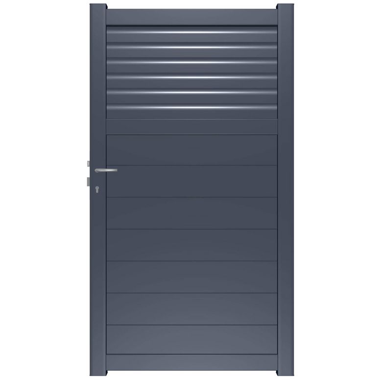 Portillon VALMY aluminium gris anthracite H.183 x l.100 droite Main Image