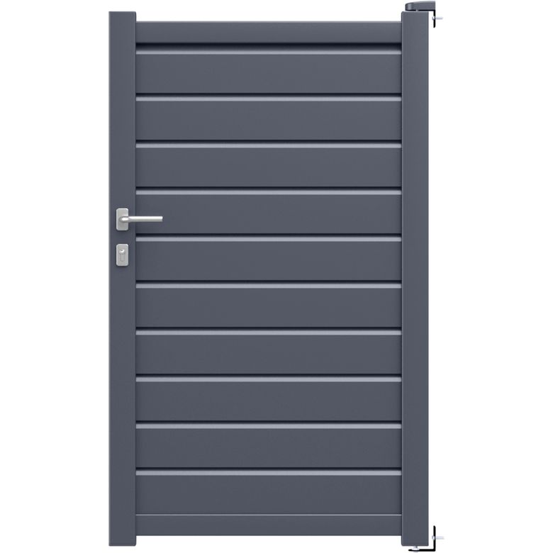 Portillon VITTORIO aluminium gris anthracite RAL 7016 H.171 x l.100 - droit Main Image