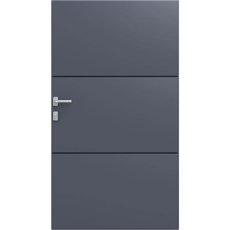Portillon VINICIUS aluminium H.180 x l.100 gris anthracite RAL 7016 droit LDD Main Image