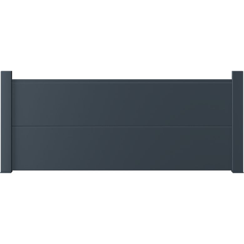 Pack 2 lames pleines 284 mm alu pour clôture VALEDA gris anthracite RAL 7016 Main Image