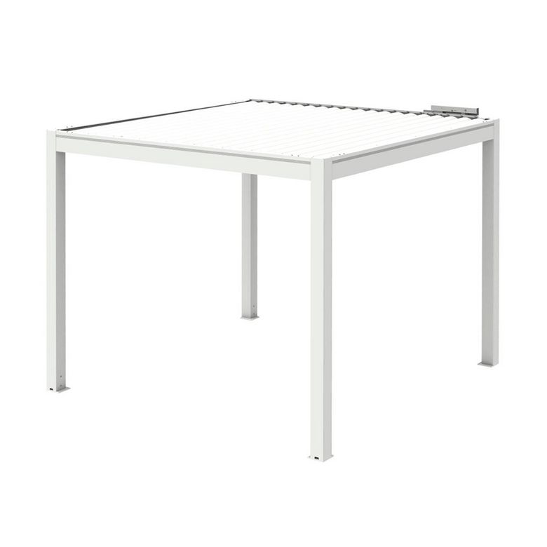 Pergola autoportante ATHENAIS aluminium blanc RAL 9010 l.3 x P.3 x H.2,50M Main Image