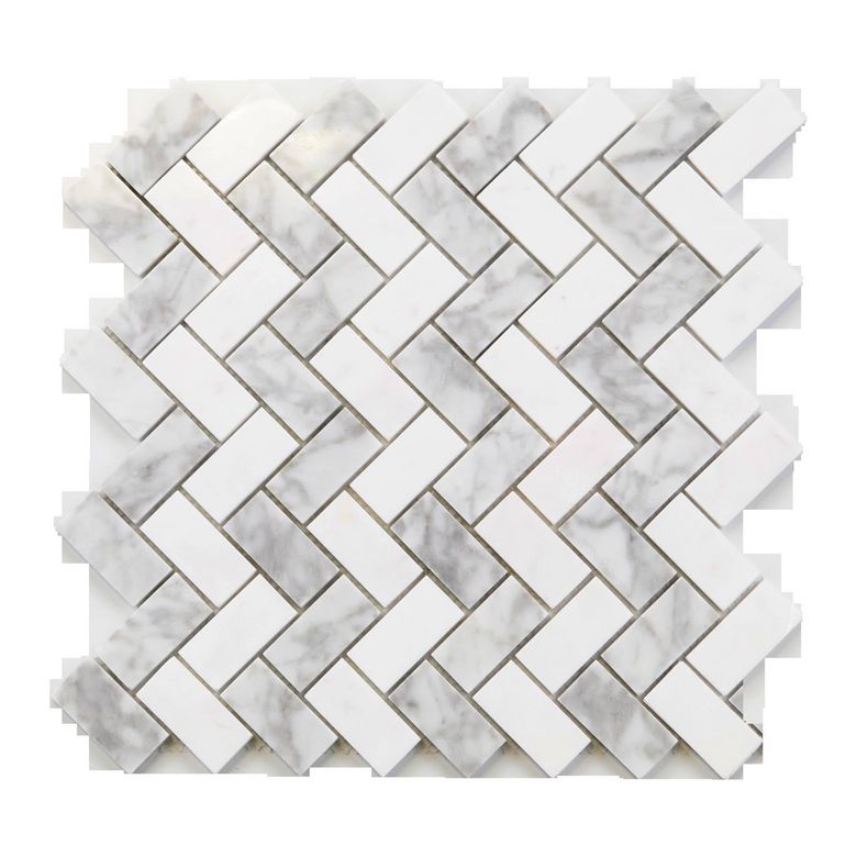 Mosaïque KRYSTEL gris/ blanc 28x28 Main Image
