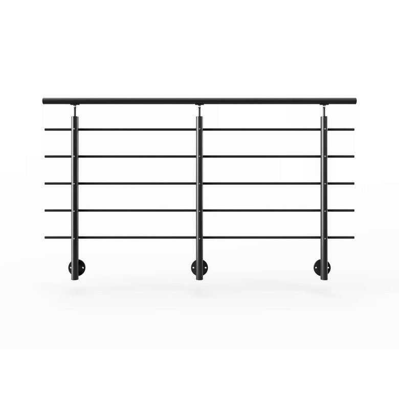 Balustrade Lisséo en aluminium fixation latérale