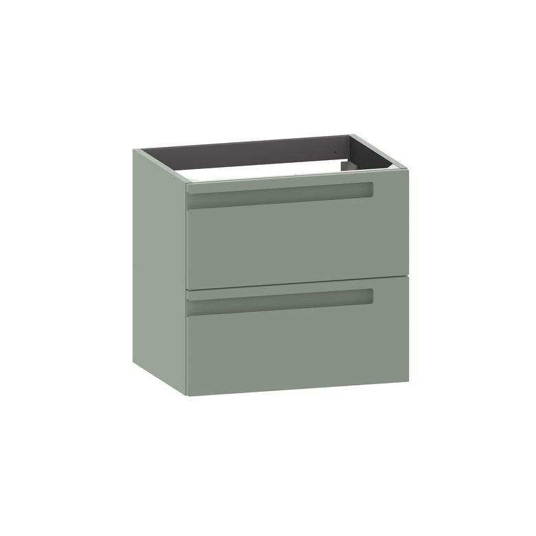Meuble sous-vasque 60 cm sans plan 2 tiroirs INFINY