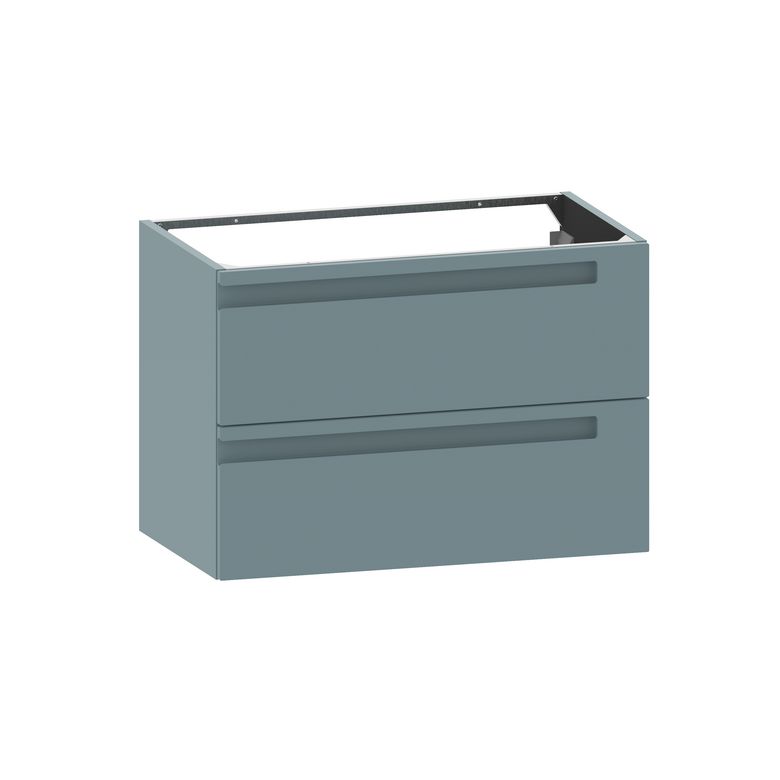 Meuble sous-vasque 80 cm sans plan 2 tiroirs INFINY