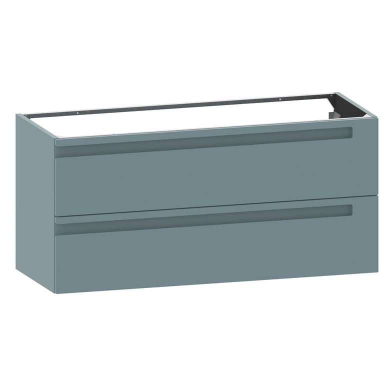 Meuble sous-vasque 120 cm sans plan 2 tiroirs INFINY