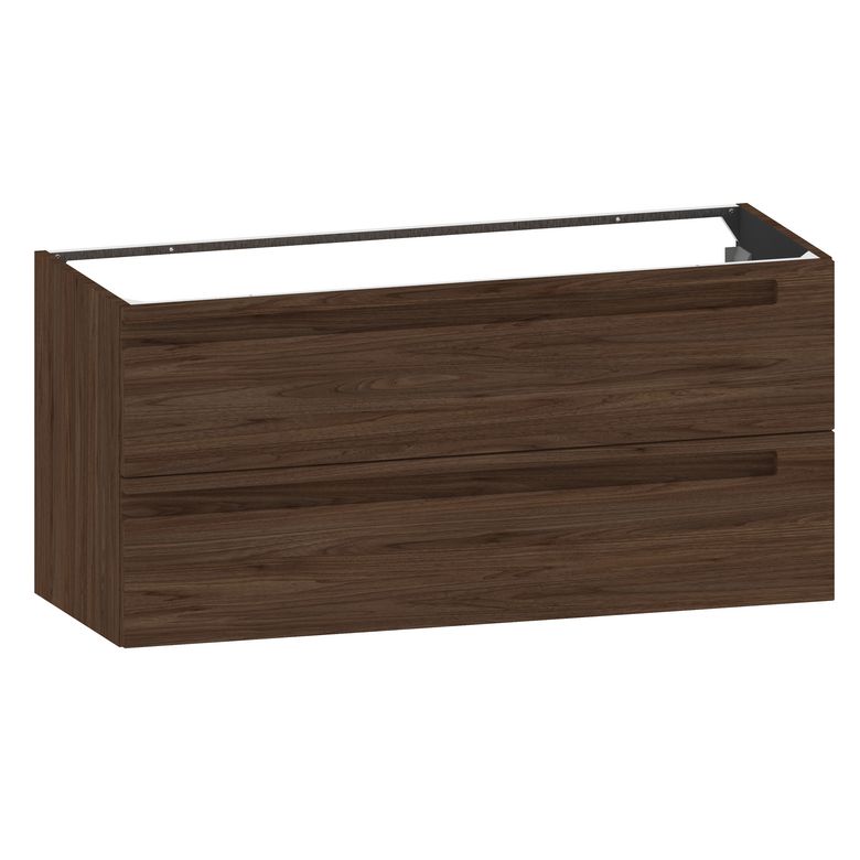 Meuble sous-vasque 120 cm sans plan 2 tiroirs INFINY