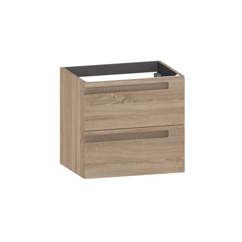 Meuble sous-vasque 60 cm sans plan 2 tiroirs INFINY