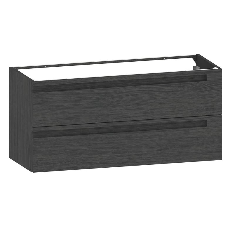 Meuble sous-vasque 120 cm sans plan 2 tiroirs INFINY