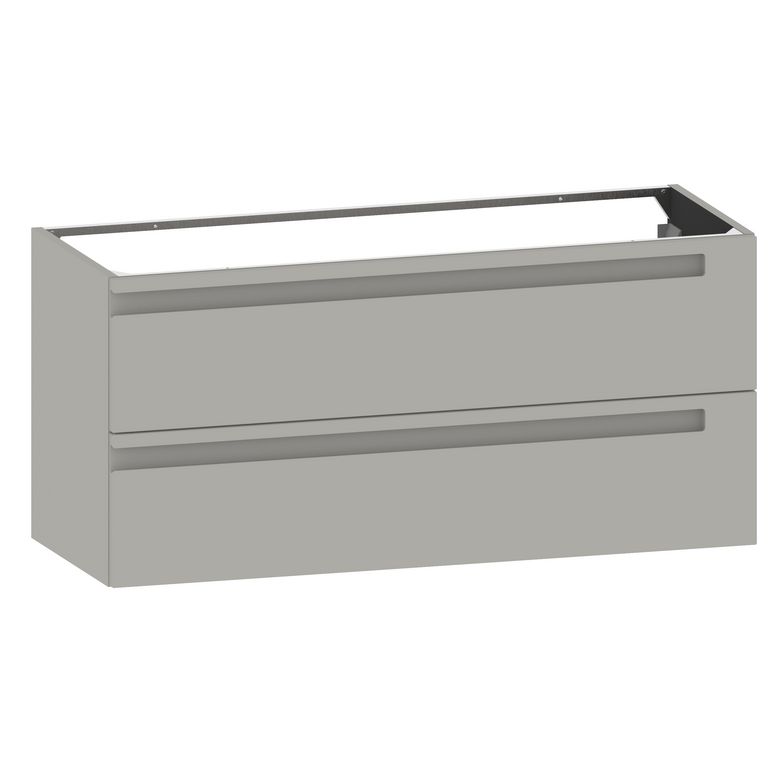 Meuble sous-vasque 120 cm sans plan 2 tiroirs INFINY