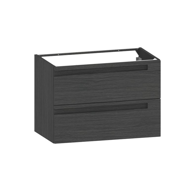 Meuble sous-vasque 80 cm sans plan 2 tiroirs INFINY