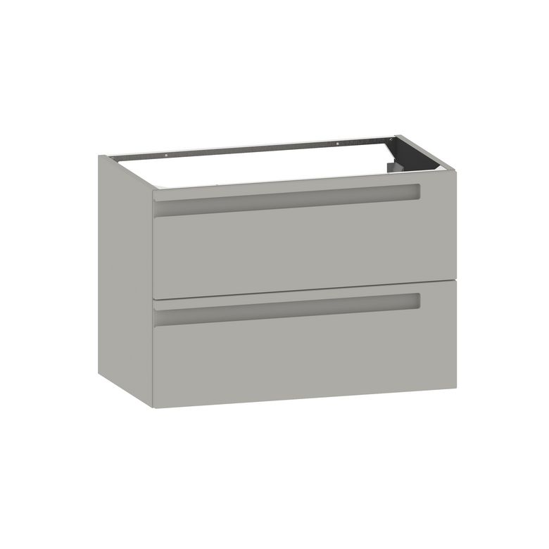 Meuble sous-vasque 80 cm sans plan 2 tiroirs INFINY