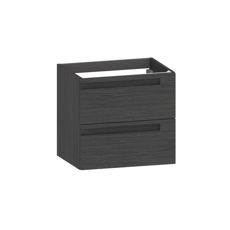 Meuble sous-vasque 60 cm sans plan 2 tiroirs INFINY