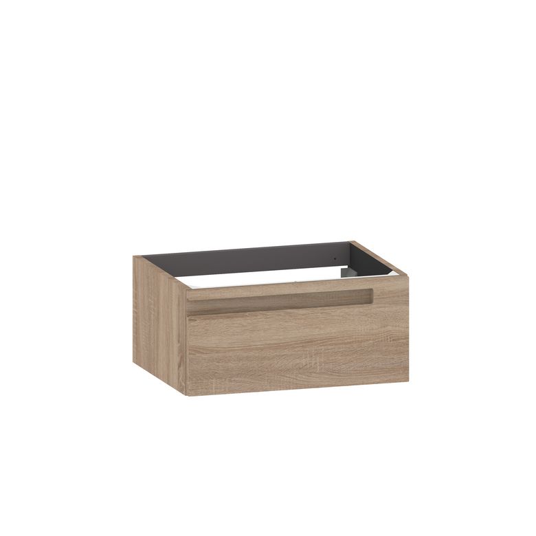 Meuble sous-vasque suspendu 60 cm sans plan 1 tiroir INFINY