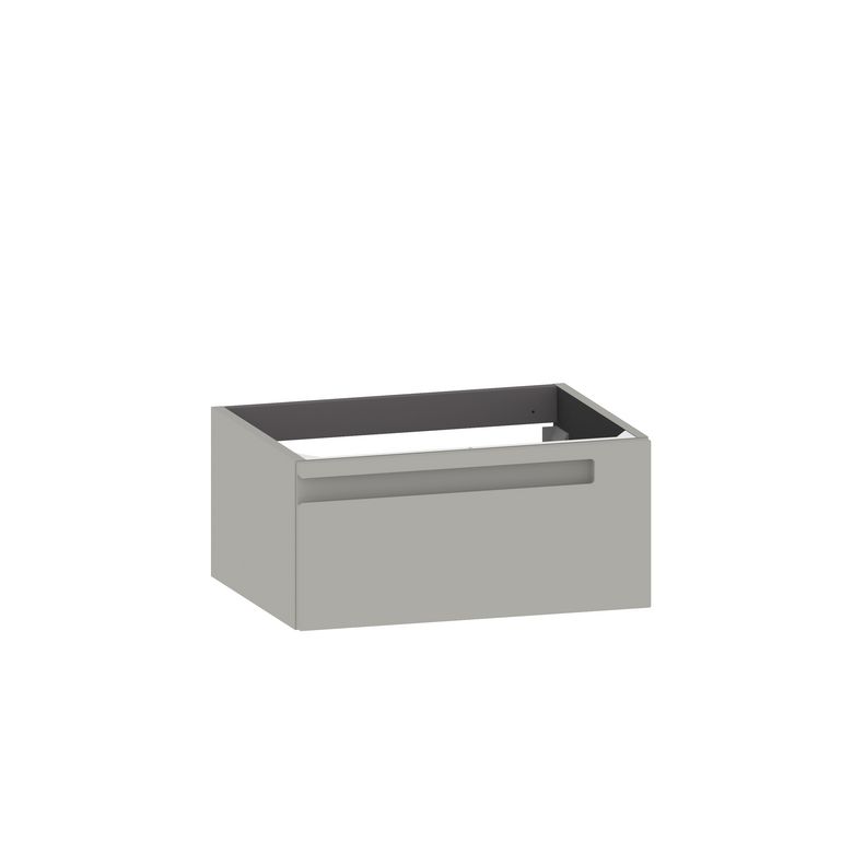 Meuble sous-vasque suspendu 60 cm sans plan 1 tiroir INFINY