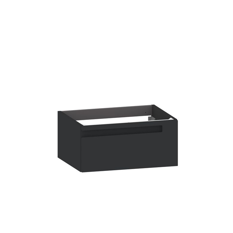 Meuble sous-vasque suspendu 60 cm sans plan 1 tiroir INFINY