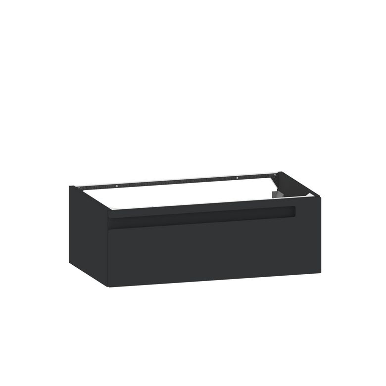 Meuble sous-vasque suspendu 80 cm sans plan 1 tiroir INFINY