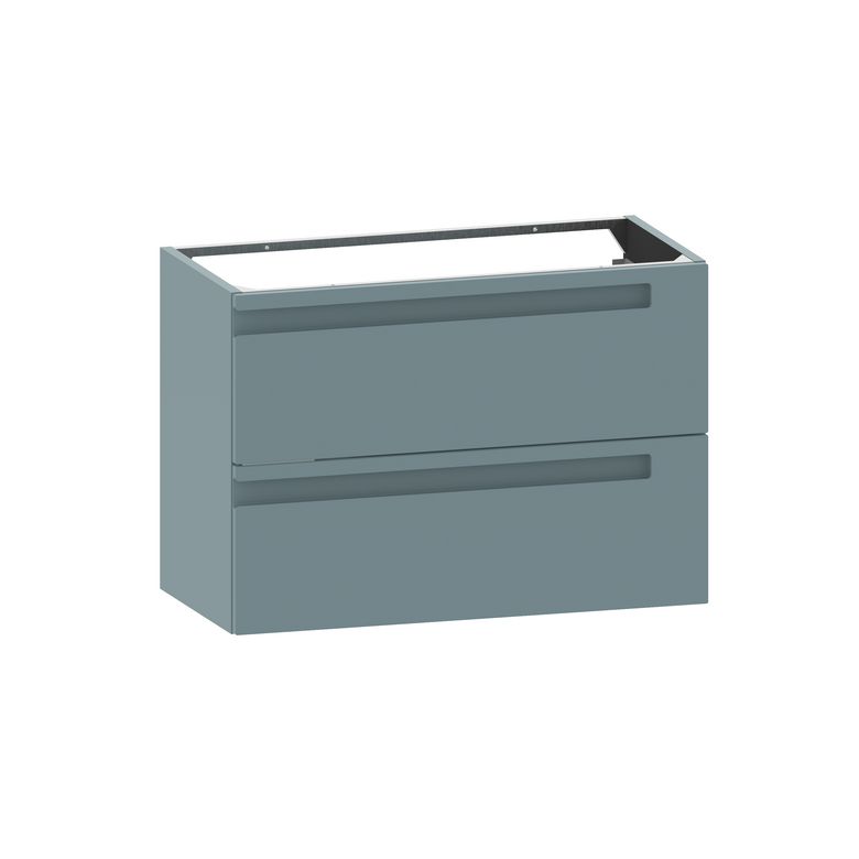 Meuble sous-vasque 80 cm sans plan 2 tiroirs INFINY