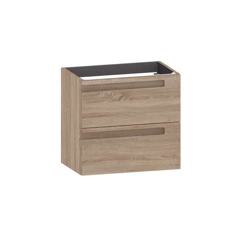 Meuble sous-vasque 60 cm sans plan 2 tiroirs INFINY