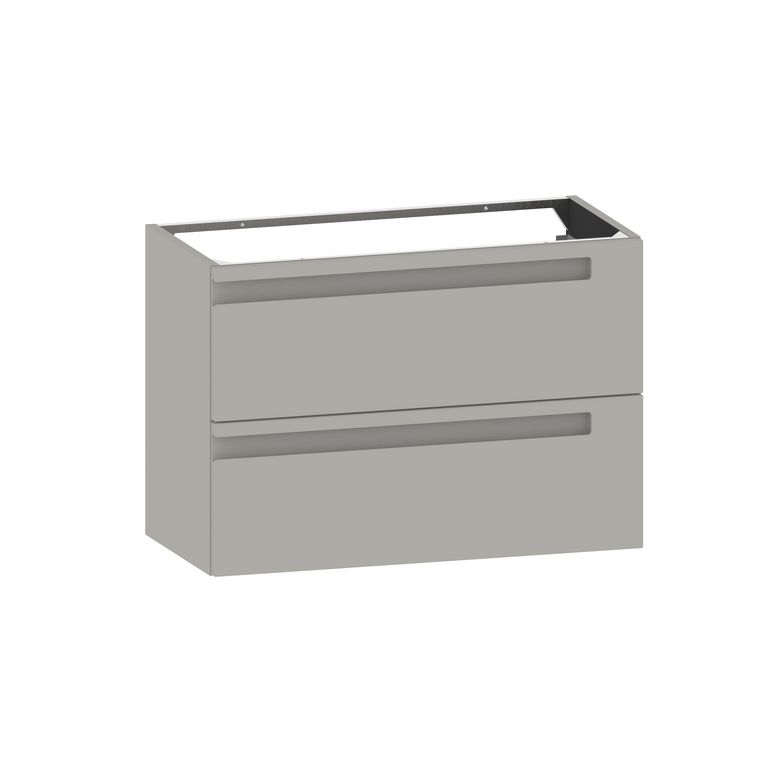 Meuble sous-vasque 80 cm sans plan 2 tiroirs INFINY