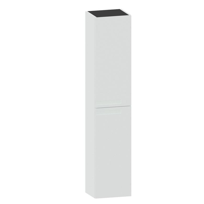 Colonne INFINY blanc brillant 2 portes + ouverture à droite l.35 Main Image