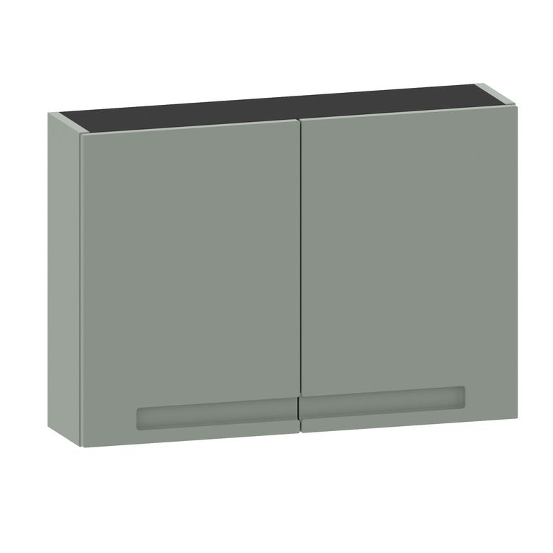 Meuble de salle de bains 80 cm 2 portes INFINY