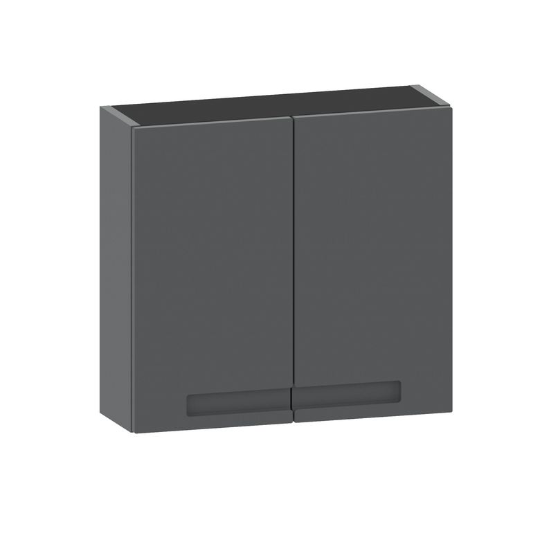 Meuble de salle de bains 60 cm 2 portes INFINY