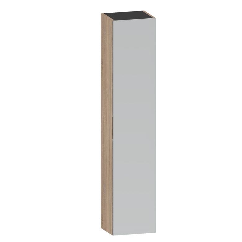 Colonne INFINY Bois Clair 1 porte miroir+ouverture à droite l.35 Main Image