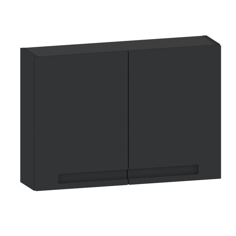 Meuble de salle de bains 80 cm 2 portes INFINY