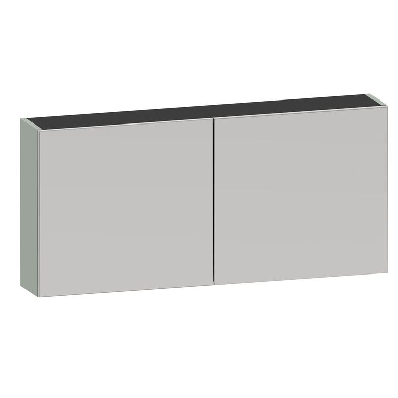 Armoire de toilette INFINY lichen 2 portes miroir L.120 Main Image