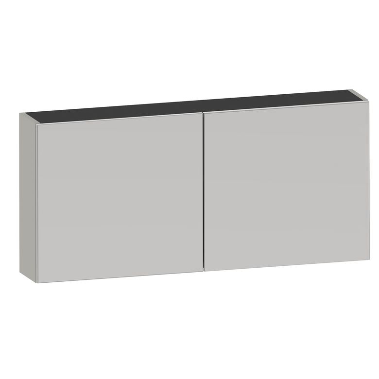 Armoire de toilette 120 cm 2 portes miroir INFINY