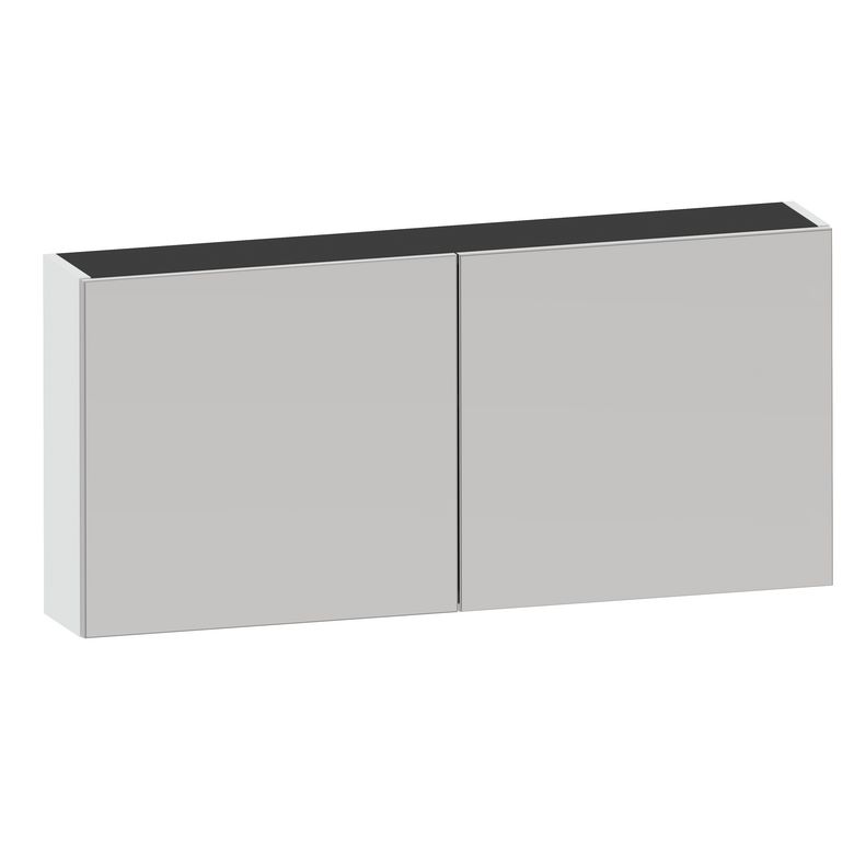 Armoire de toilette 120 cm 2 portes miroir INFINY