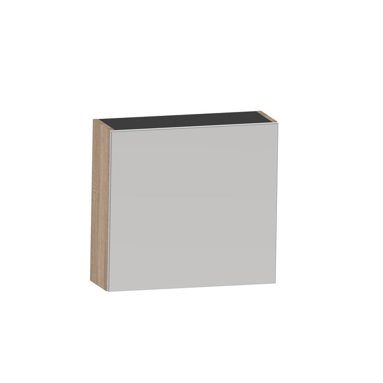 Armoire de toilette INFINY bois clair 1 porte miroir L.60 Main Image