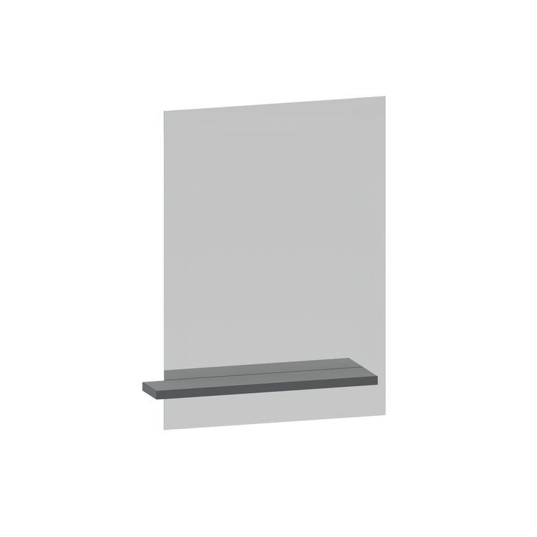 Miroir de salle de bains sur panneau 55 cm avec tablette INFINY