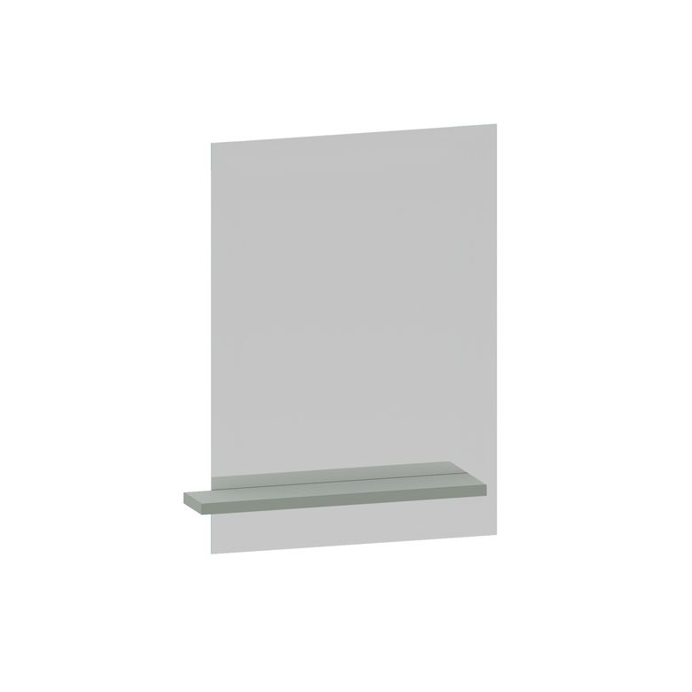 Miroir de salle de bains sur panneau 55 cm avec tablette INFINY