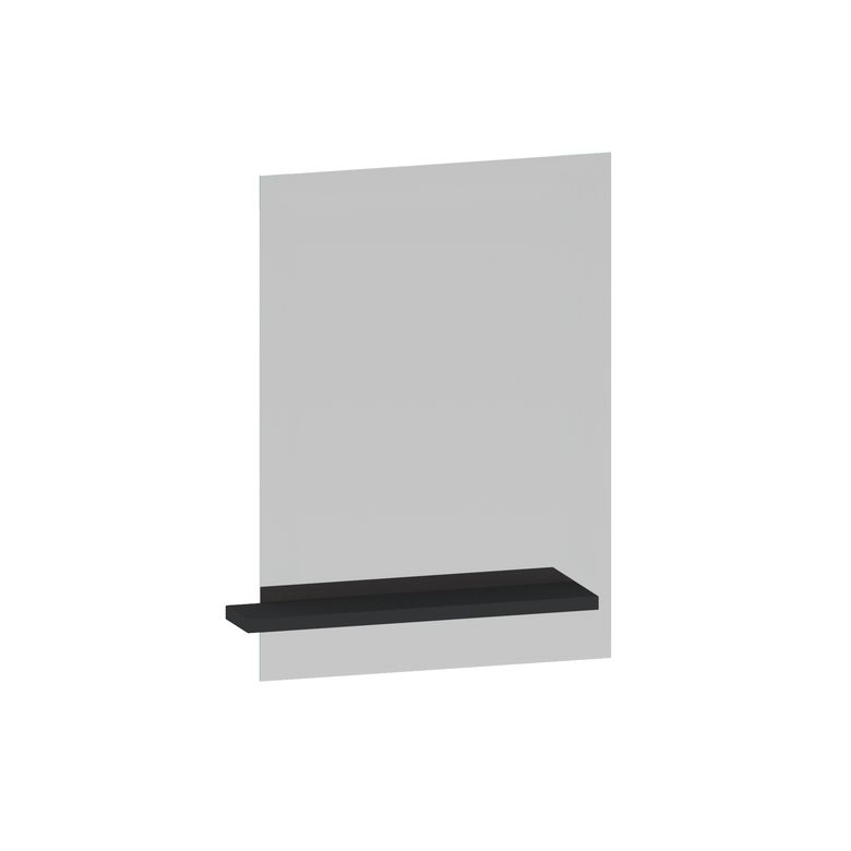 Miroir INFINY noir mat avec tablette L.55 Main Image