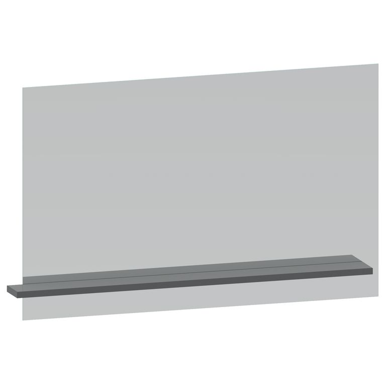 Miroir de salle de bains sur panneau 115 cm avec tablette INFINY