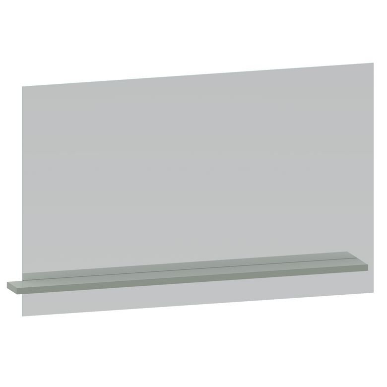 Miroir de salle de bains sur panneau 115 cm avec tablette INFINY